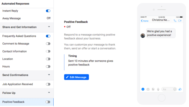 automated responses in Inbox