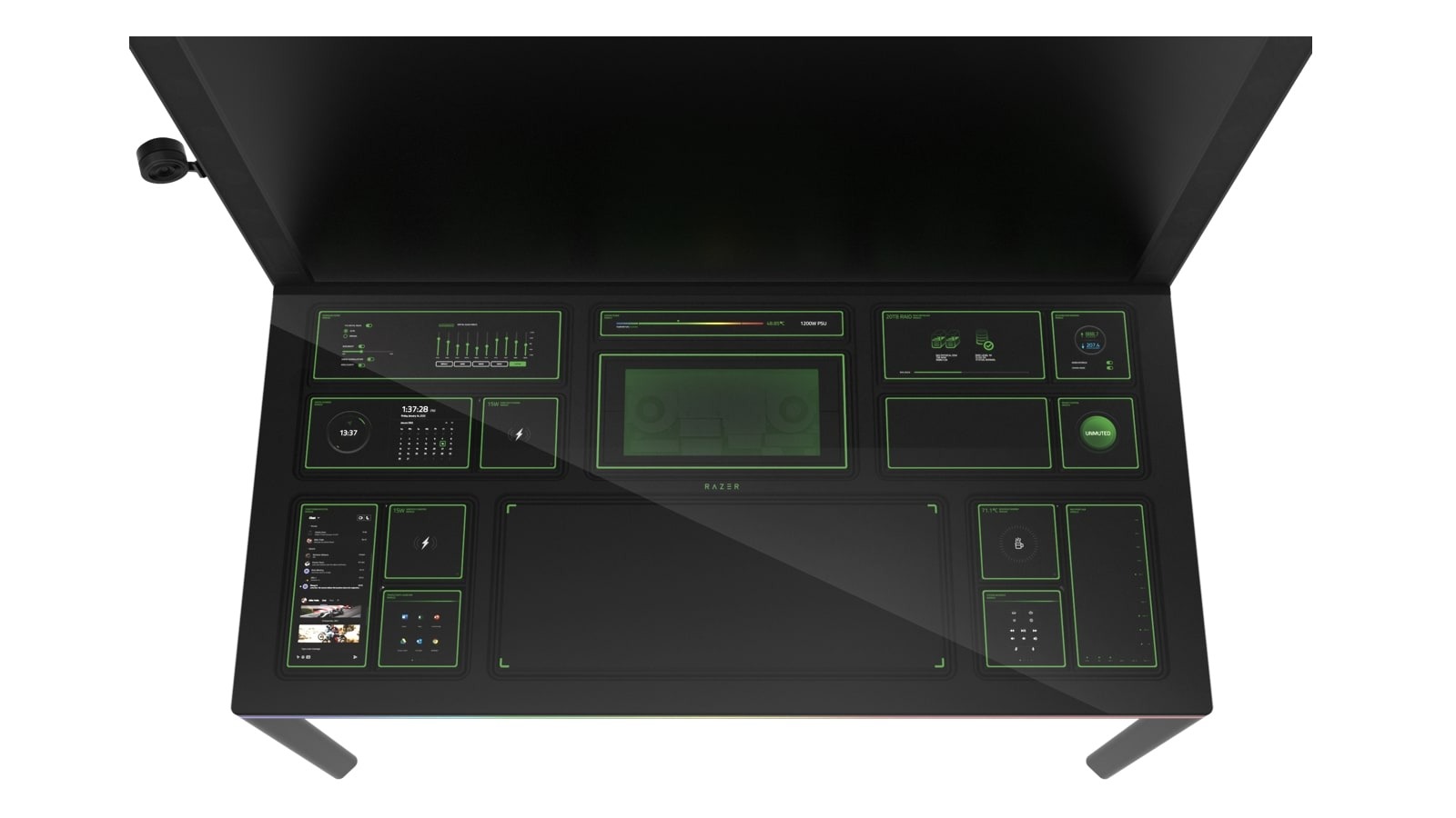 Razer Project Sophia concept transforms workspaces into futuristic modular control hubs
