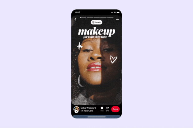Usha Woodard makeup for your skin tone idea pin