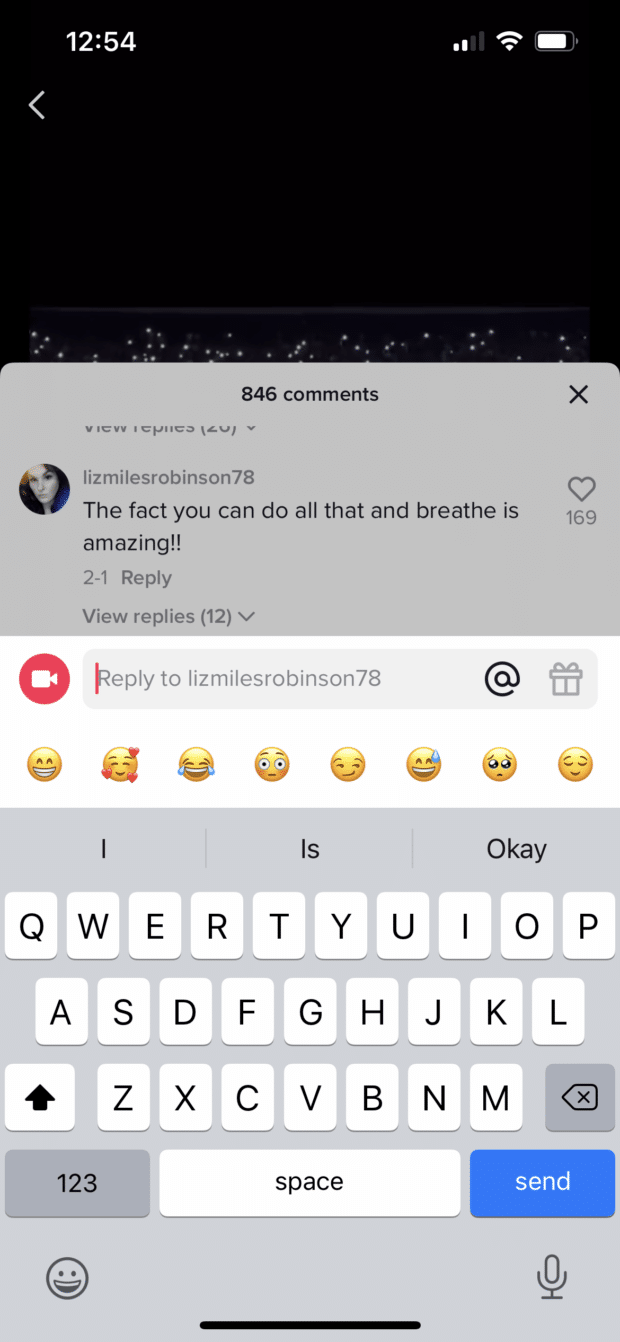 reply to a comment