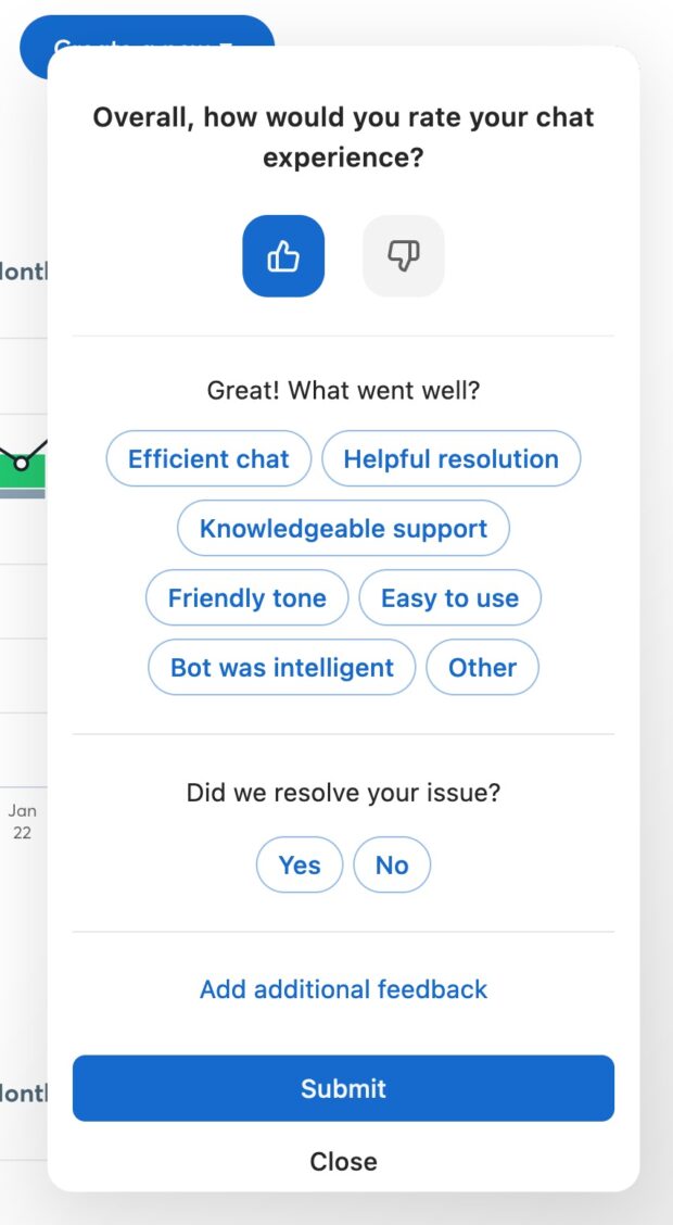 Retail bot — customer survey