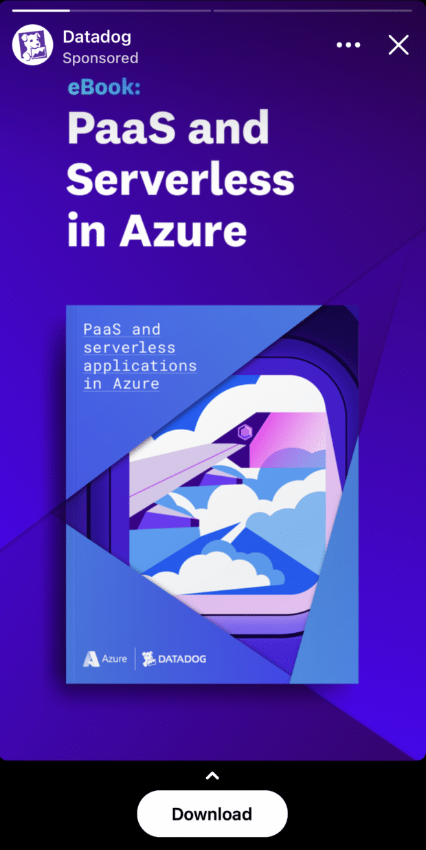 datadog PaaS and Serverless in Azure