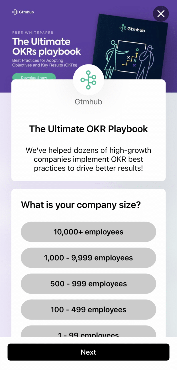Gtmhub ultimate OKR playbook