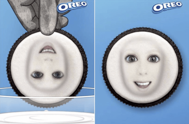 social media contest example by Oreo using Snapchat filters