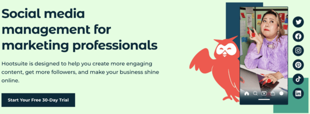 social media management for marketing professionals 30-day free trial