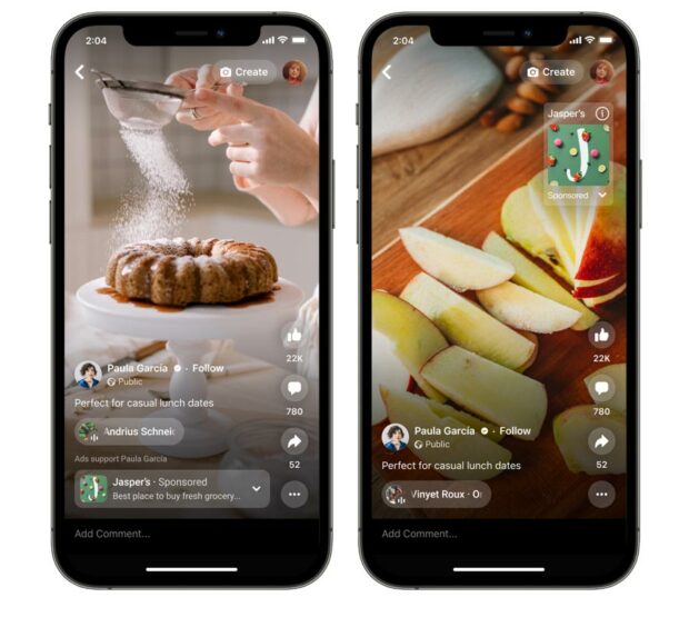 overlay ads baking recipes