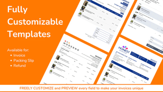 fully customizable templates