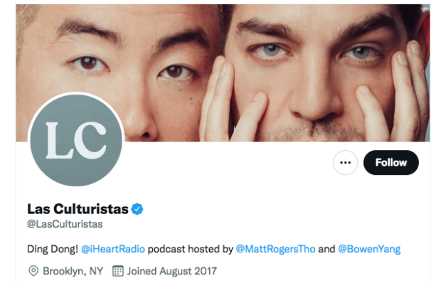 Las Culturistas podcast ding dong catchphrase