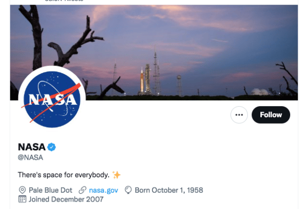 NASA there's space for everyone bio