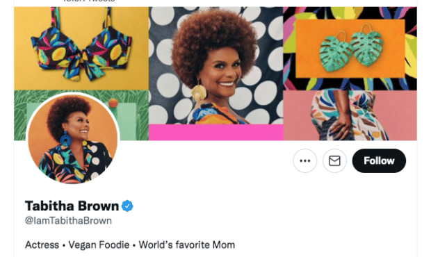 Tabitha Brown actress vegan foodie world's favorite mom