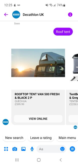 rooftop tent product