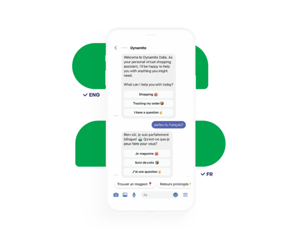 Dynamite virtual shopping assistant chatbot