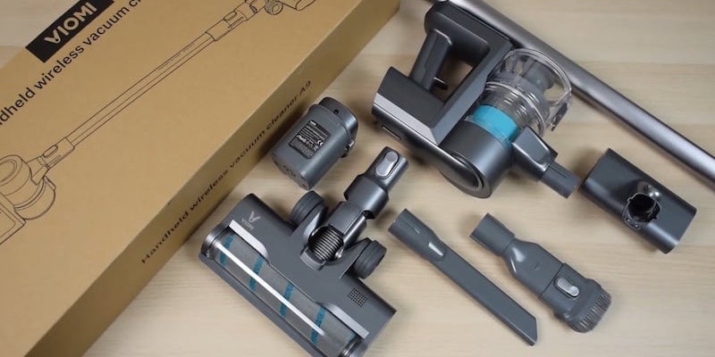 Eliminate pet hair, allergens, and dust from your home with the Viomi A9 cordless vacuum cleaner