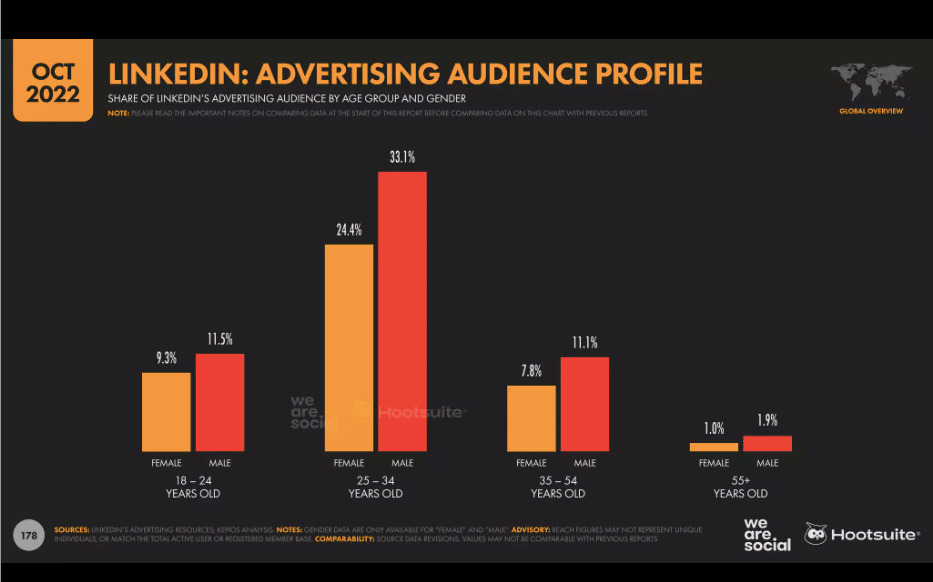 LinkedIn advertising audience profile