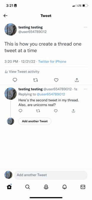 twitter notes creating a thread one tweet at a time