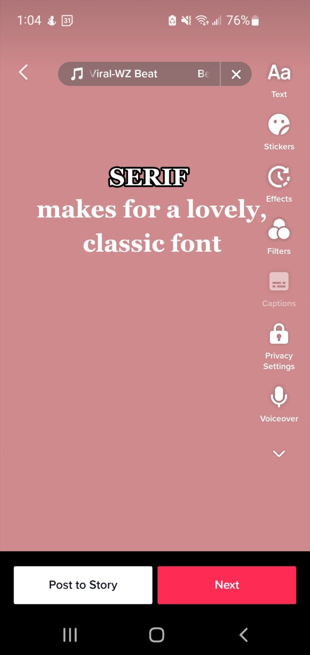 serif makes for a lovely classic font