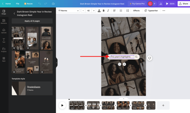 adjust option canva