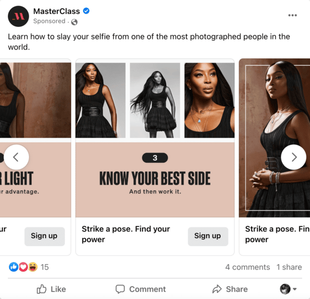 Naomi Campbell photography tips find your best side