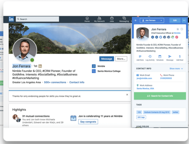 Jon Ferrera profile CEO of Nimble