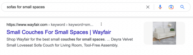 sofas for small places Google search results Wayfair