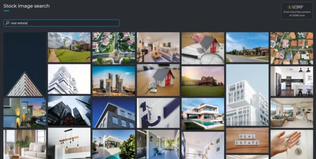 real estate-related images from Pixlr’s stock image library