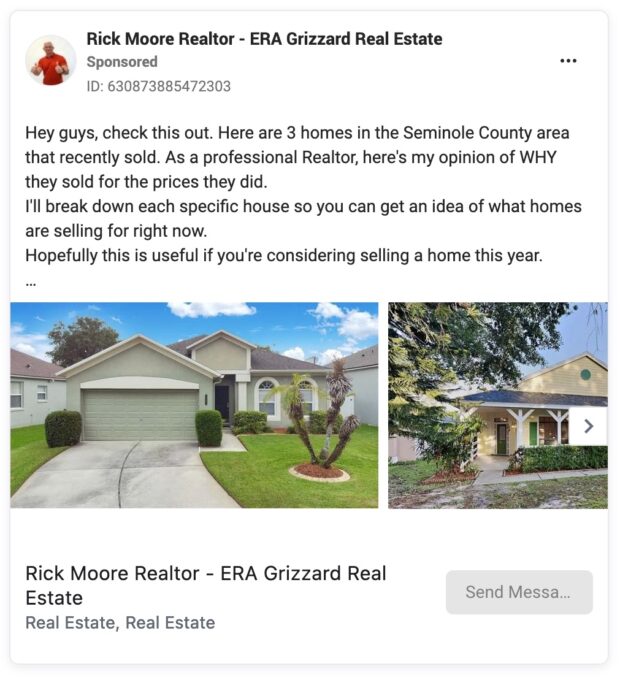 Rick Moore Realtor Seminole County home sale