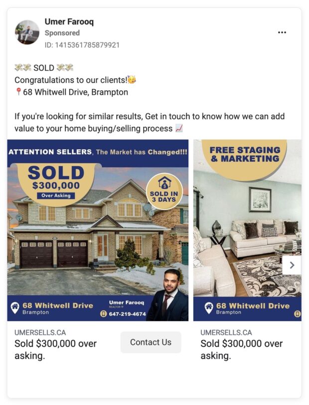 Umer Farooq recently sold properties