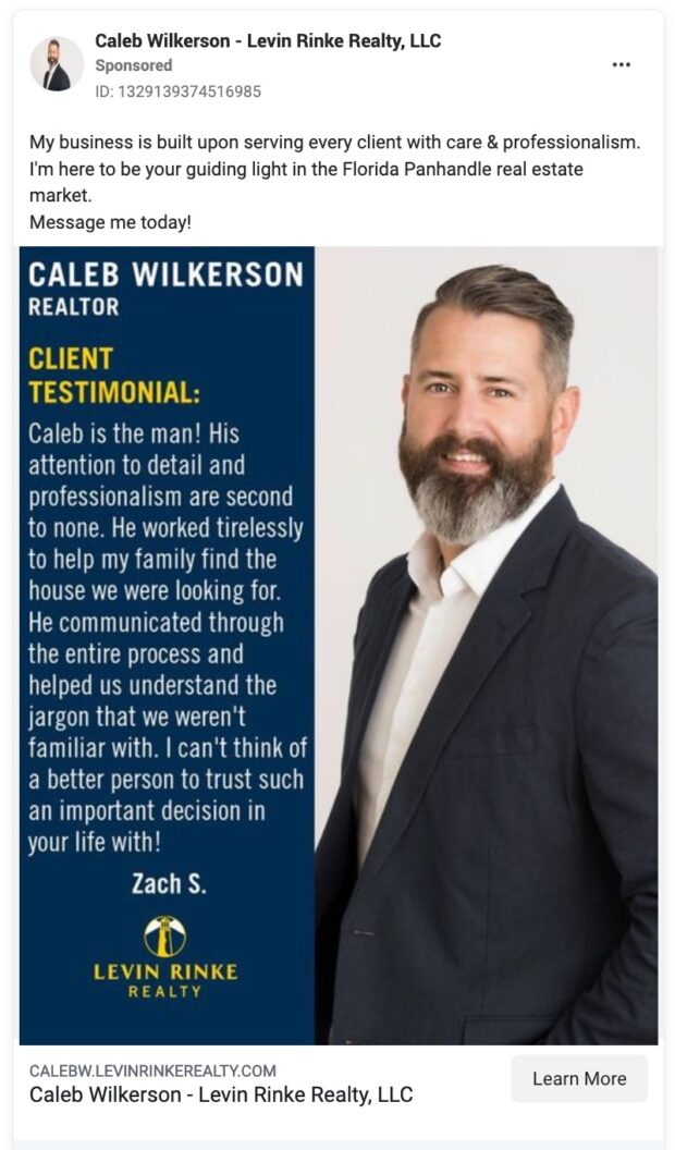 Caleb Wilkerson realtor client testimonial