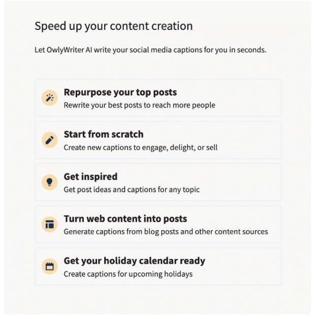 speed up your content creation with OwlyWriter AI