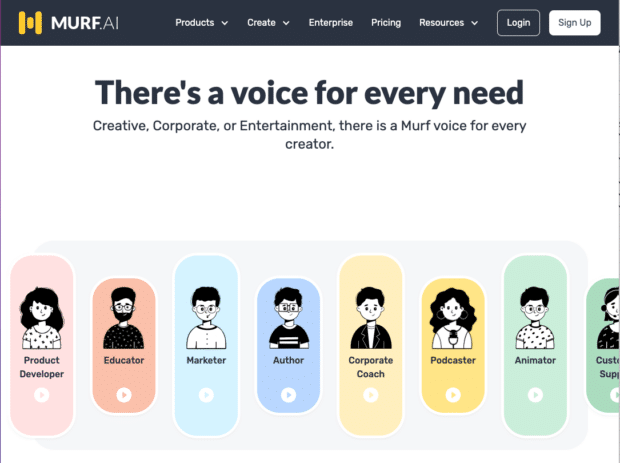 Murf.AI voice for every need