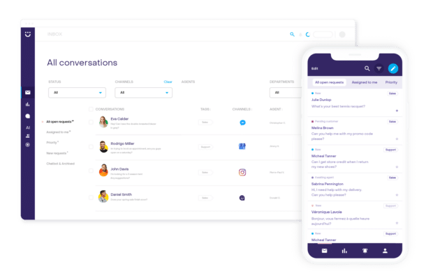 Heyday all conversations dashboard