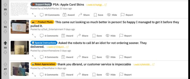 Reddit dbrand dark social community