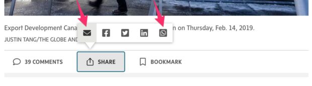 share with UTM parameters