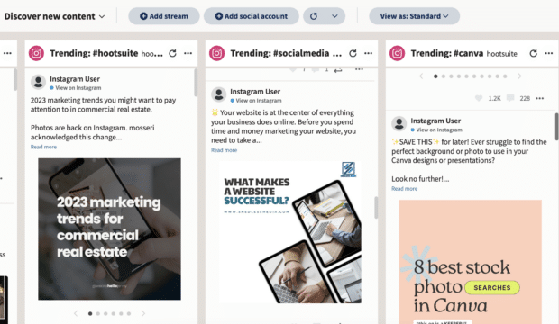 Streams - Instagram Hashtag Monitoring