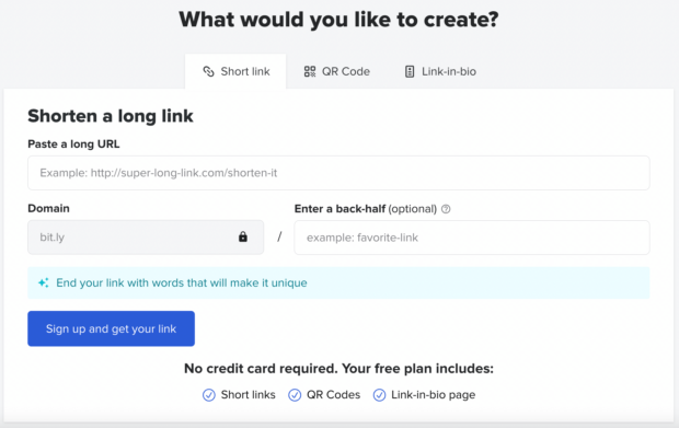 Bit.ly shorten and customize URLs
