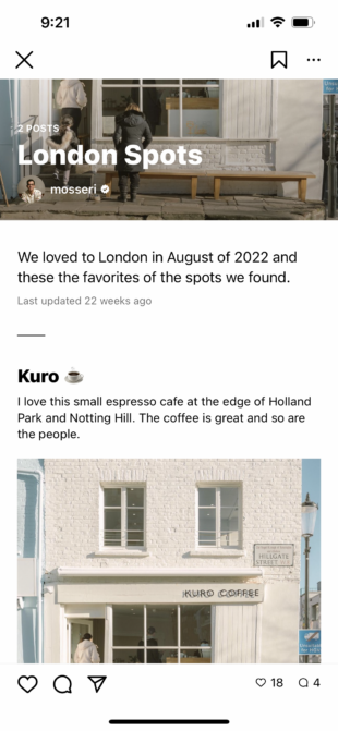 Instagram guides