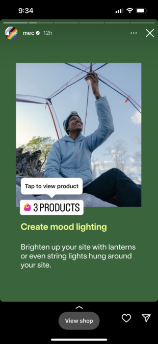 story product tags