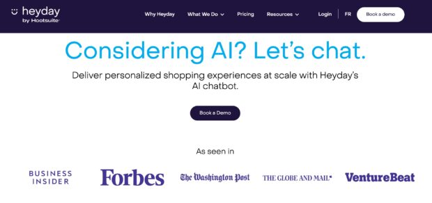 Heyday by Hootsuite AI feature