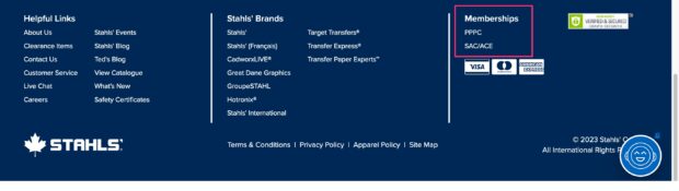 Stahl’s printing industry supplier memberships