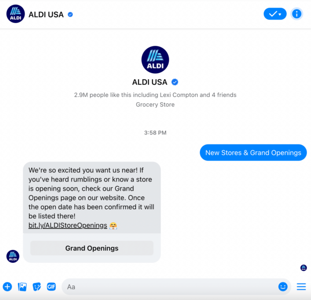 ALDI USA new stores and grand openings information