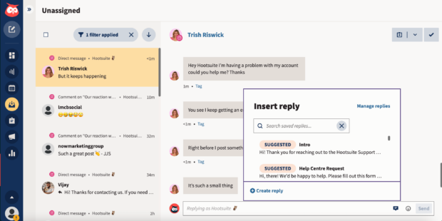 Hootsuite Inbox