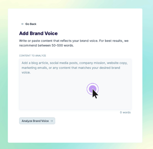 CopyAI allows you to specify your brand voice to customize the copy you generate.