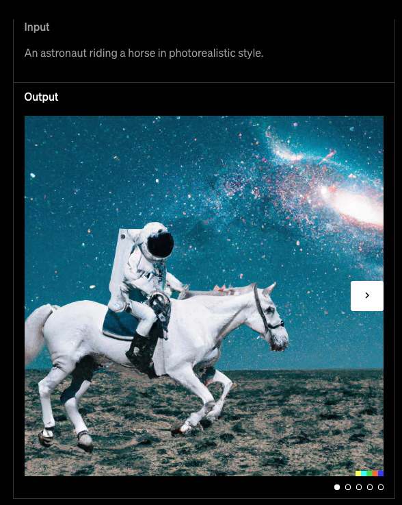Dall-E can generate simple images from a text prompt.