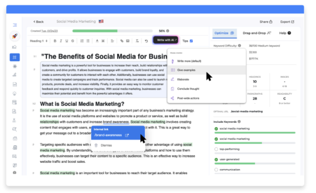 GrowthBar employs GPT-3 AI marketing technology to automate content generation