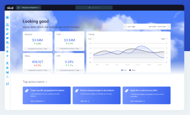 Skai is an AI-powered analytics platform