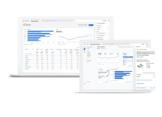 Google Analytics user acquisition reports