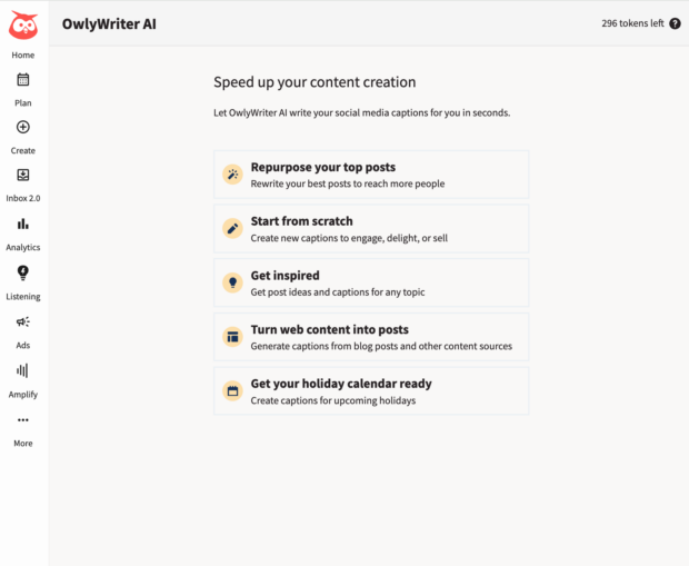 owlywriter AI in Hootsuite
