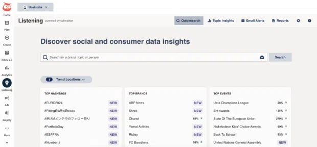Hootsuite listening discover social and consumer data insights