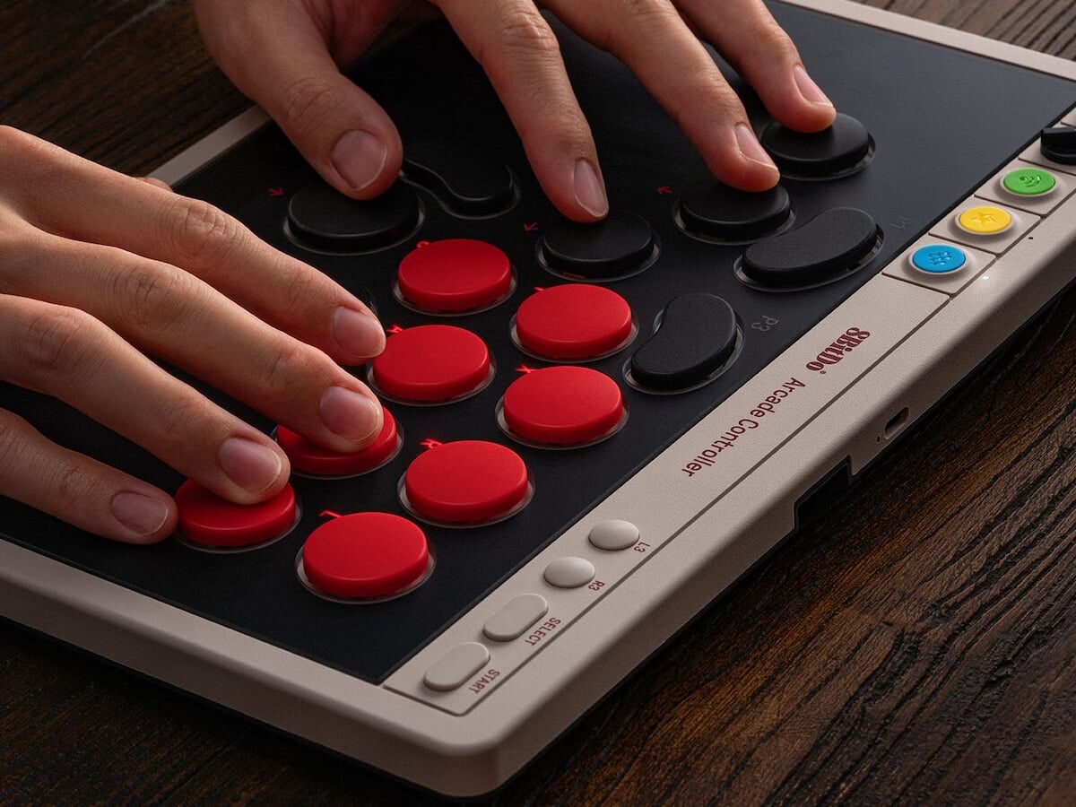 8BitDo Arcade Controller: Ultrathin and Compact Controller for Nintendo Switch and Windows